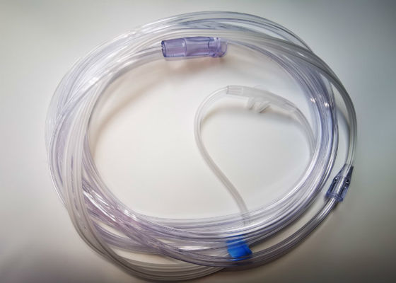 Kurva hidung cannula tabung oksigen lumen kelas medis pernapasan