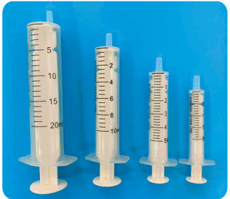 Siring sekali pakai non-pirogenik 2 bagian Luer Slip 10 Ml 20 Ml tanpa jarum