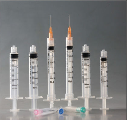 Tiga Bagian Luer Lock Disposable Injection Syringes Konsentrat Sterilized By EO