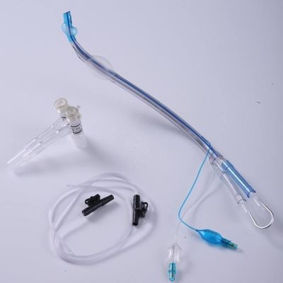 Tabung Endobronkial PVC Medis Sekali Pakai Tabung Endotrakeal Lumen Ganda