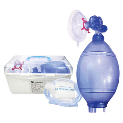 Medis Sekali Pakai Manual PVC Resuscitator Ambu Bag Pegangan Resusitasi Manual Darurat Buatan