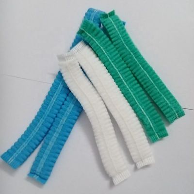 Disposable Non Woven Bedah Perawat Cap Elastisitas Medis Bedah Mob Caps