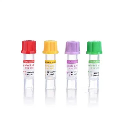 Micro Disposable Vacuum Blood Collection Tubes PP tabung pengumpulan darah untuk deteksi sel