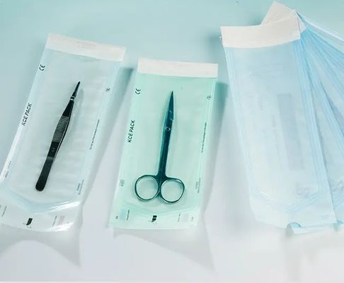 5.7 Cm X 13 Cm Medical Sterile Bag Dental Packaging Peel Pack Self Seal digunakan untuk Sterilisasi Instrumen Medis Gigi