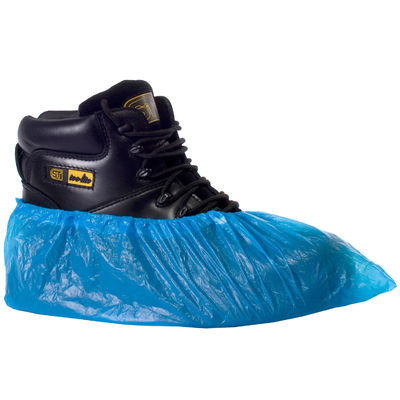 Disposable Non Woven Non Slip Booties Coverings Untuk Rumah Sakit PP CPE Shoe Covers OEM