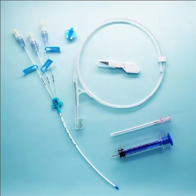 Kit CVC Medis Triple Lumen untuk Administrasi Obat dan Pemantauan Tekanan Venous Pusat